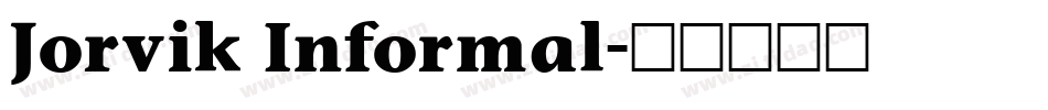 Jorvik Informal字体转换
